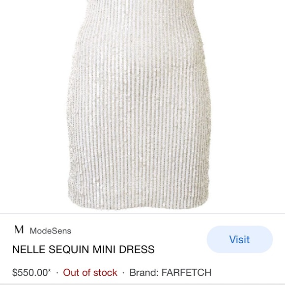 🔥🤍✨🤍 HP Alice and Olivia sequined dress🤍 - Picture 4 of 15